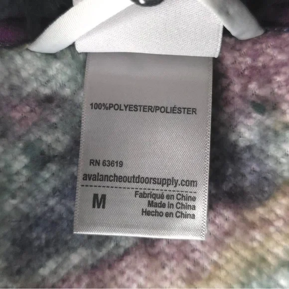 NWT AVALANCHE Outdoor Soft Relaxed FullZip Teddy Camo Fleece Jacket CA851 MEDIUM - Picture 12 of 13